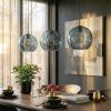 Koyoto Suspension, Boule lumineuse, Suspension Bleu, 3 lumières