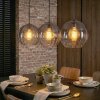 Koyoto Suspension, Boule lumineuse, Suspension Clair, Fumé, 3 lumières