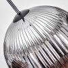 Ripoll Suspension, Boule lumineuse, Suspension Chrome, Fumé, 1 lumière