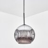 Ripoll Suspension, Boule lumineuse, Suspension Chrome, Fumé, 1 lumière