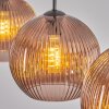 Koyoto Suspension, Boule lumineuse, Suspension Cuivré, 3 lumières