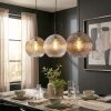 Koyoto Suspension, Boule lumineuse, Suspension Ambre, Clair, Fumé, 3 lumières