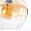 Koyoto Suspension, Boule lumineuse, Suspension Ambre, Clair, 3 lumières