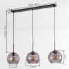 Koyoto Suspension, Boule lumineuse, Suspension Fumé, 3 lumières