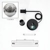 Ripoll Suspension, Boule lumineuse, Suspension Chrome, Clair, Fumé, 1 lumière