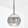 Ripoll Suspension, Boule lumineuse, Suspension Chrome, Clair, Fumé, 1 lumière