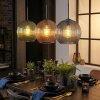 Koyoto Suspension, Boule lumineuse, Suspension Bleu, Vert, Rouge, 3 lumières