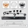 Ripoll Suspension, Boule lumineuse, Suspension Ambre, Clair, Fumé, 3 lumières