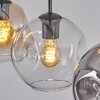 Ripoll Suspension, Boule lumineuse, Suspension Ambre, Clair, Fumé, 3 lumières