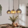 Koyoto Suspension, Boule lumineuse, Suspension Ambre, Clair, Fumé, 3 lumières