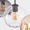 Koyoto Suspension, Boule lumineuse, Suspension Ambre, Clair, Fumé, 3 lumières