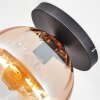 Koyoto Plafonnier, Boule lumineuse 25 cm Ambre, Clair, 1 lumière