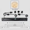 Bauro Suspension, Suspension Écru, 3 lumières