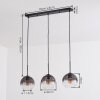 Koyoto Suspension, Suspension Clair, Fumé, 3 lumières