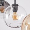 Koyoto Suspension, Suspension 20 cm Ambre, Clair, Fumé, 3 lumières