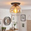 Koyoto Plafonnier, Boule lumineuse 25 cm Ambre, Clair, 1 lumière