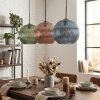 Koyoto Suspension, Boule lumineuse, Suspension 30 cm Bleu, Vert, Cuivré, 3 lumières