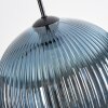 Koyoto Suspension, Boule lumineuse, Suspension 30 cm Bleu, Vert, Cuivré, 3 lumières