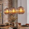 Koyoto Suspension, Boule lumineuse, Suspension 30 cm Cuivré, 3 lumières