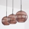 Koyoto Suspension, Boule lumineuse, Suspension 30 cm Cuivré, 3 lumières