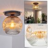 Ripoll Plafonnier, Boule lumineuse Ambre, Clair, 1 lumière