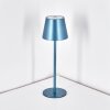 Salgadinho Lampe de table d'extérieur, Lampe à poser LED Bleu, 1 lumière