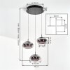 Ironel Suspension, Suspension LED Noir, 1 lumière