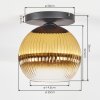 Koyoto Plafonnier, Boule lumineuse 26 cm Or, Clair, 1 lumière