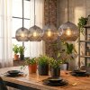 Ripoll Suspension, Boule lumineuse, Suspension Fumé, 4 lumières