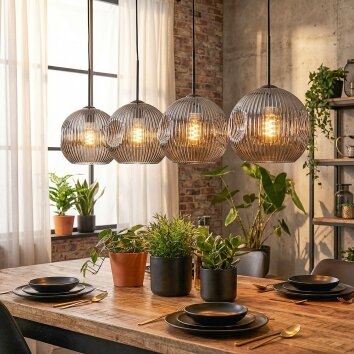 Ripoll Suspension, Boule lumineuse, Suspension Fumé, 4 lumières