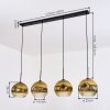 Ripoll Suspension, Boule lumineuse, Suspension Or, Clair, 4 lumières