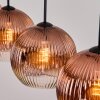 Ripoll Suspension, Boule lumineuse, Suspension Clair, Cuivré, 4 lumières