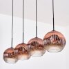 Ripoll Suspension, Boule lumineuse, Suspension Clair, Cuivré, 4 lumières
