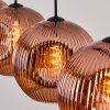 Ripoll Suspension, Boule lumineuse, Suspension Cuivré, 4 lumières