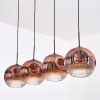 Ripoll Suspension, Boule lumineuse, Suspension Clair, Cuivré, 4 lumières