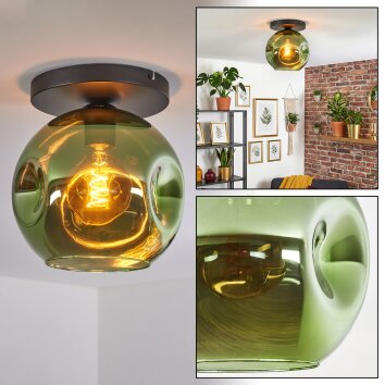 Ripoll Plafonnier, Boule lumineuse Vert, 1 lumière