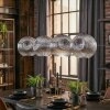 Ripoll Suspension, Boule lumineuse, Suspension Chrome, Clair, Fumé, 4 lumières