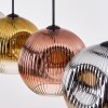 Ripoll Suspension, Boule lumineuse, Suspension Chrome, Or, Clair, Cuivré, Fumé, 4 lumières