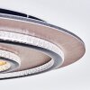 Lidor Plafonnier LED Or, Cuivre, Noir, 1 lumière, Télécommandes