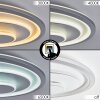 Rarel Plafonnier LED Chrome, Gris, Argenté, Blanc, 1 lumière
