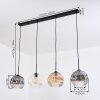 Ripoll Suspension, Boule lumineuse, Suspension Ambre, Clair, Fumé, 4 lumières