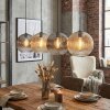 Ripoll Suspension, Boule lumineuse, Suspension Ambre, Clair, Fumé, 4 lumières