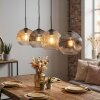 Ripoll Suspension, Boule lumineuse, Suspension Ambre, Clair, Fumé, 4 lumières