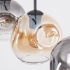 Ripoll Suspension, Boule lumineuse, Suspension Ambre, Clair, Fumé, 3 lumières