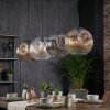 Ripoll Suspension, Boule lumineuse, Suspension Ambre, Clair, Fumé, 4 lumières
