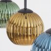 Koyoto Suspension, Boule lumineuse, Suspension Bleu, Or, Vert, 3 lumières
