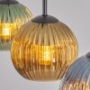 Koyoto Suspension, Boule lumineuse, Suspension Bleu, Or, Vert, 3 lumières