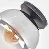 Koyoto Plafonnier, Boule lumineuse 30 cm Clair, Fumé, 1 lumière