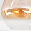 Koyoto Plafonnier, Boule lumineuse 30 cm Ambre, Clair, 1 lumière