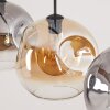 Ripoll Suspension, Boule lumineuse, Suspension Ambre, Clair, Fumé, 3 lumières